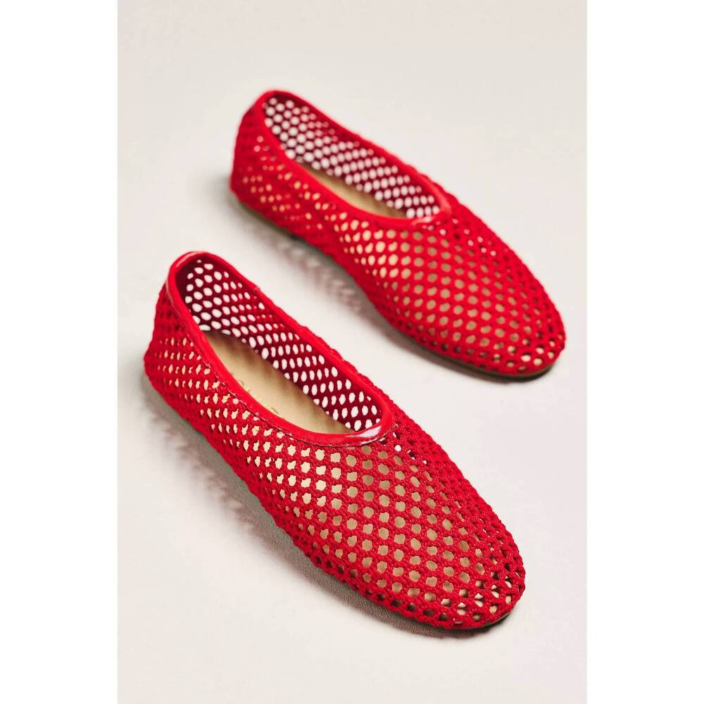 NEW MATISSE women's marta mesh ballet flats in red